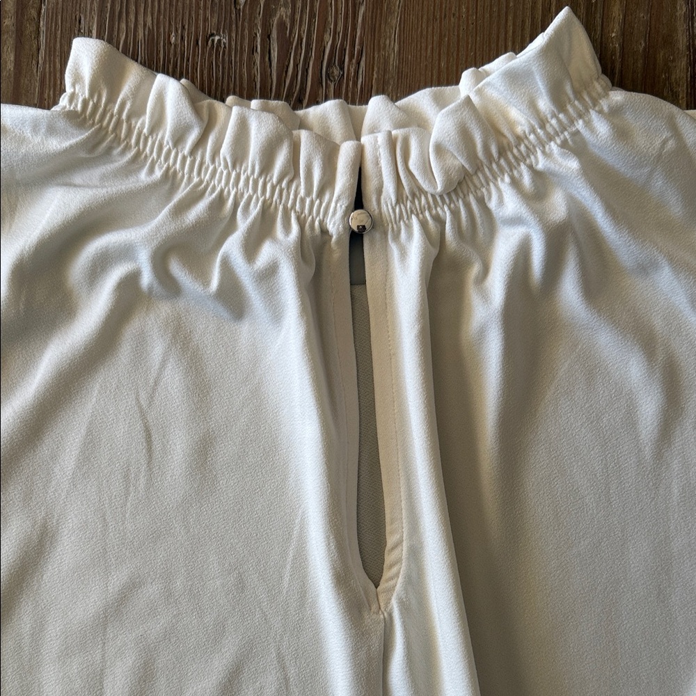 H&M Off-White Sleeveless Top